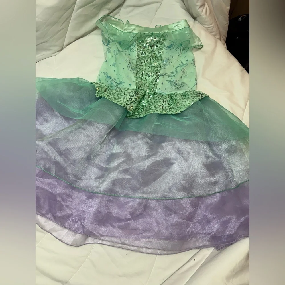 New Disney Store The Little Mermaid Ariel Costume Size 9/10 Princess nwot